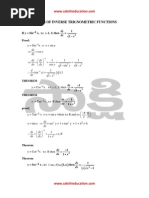 Derivatives of Inverse Trignometric Functions: 1 1 Proof