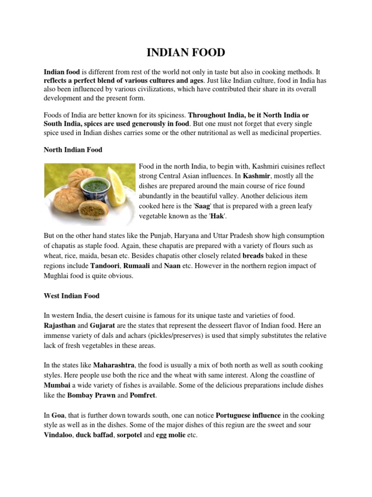 Indian Food | Download Free PDF | Indian Cuisine | Food And Drink