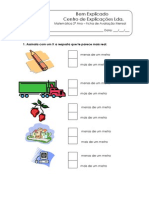 Ficha de Avaliação  Mensal - matemática 2 º ano