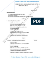 First Puc Home Science 2013 Model Question Paper - I New Syllabus