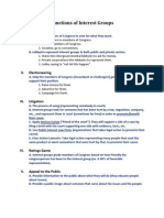 Functions of Interest Groups (Notes)