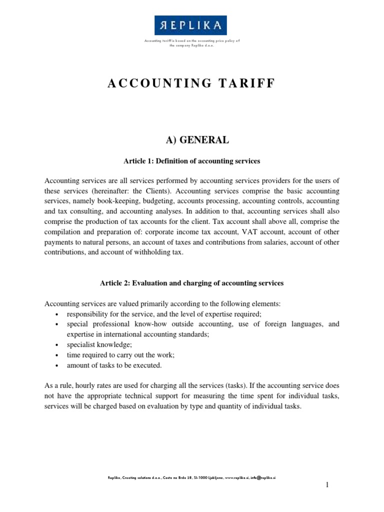 Bookkeeping Services Pricing Overview | PDF | Taxes | Bookkeeping
