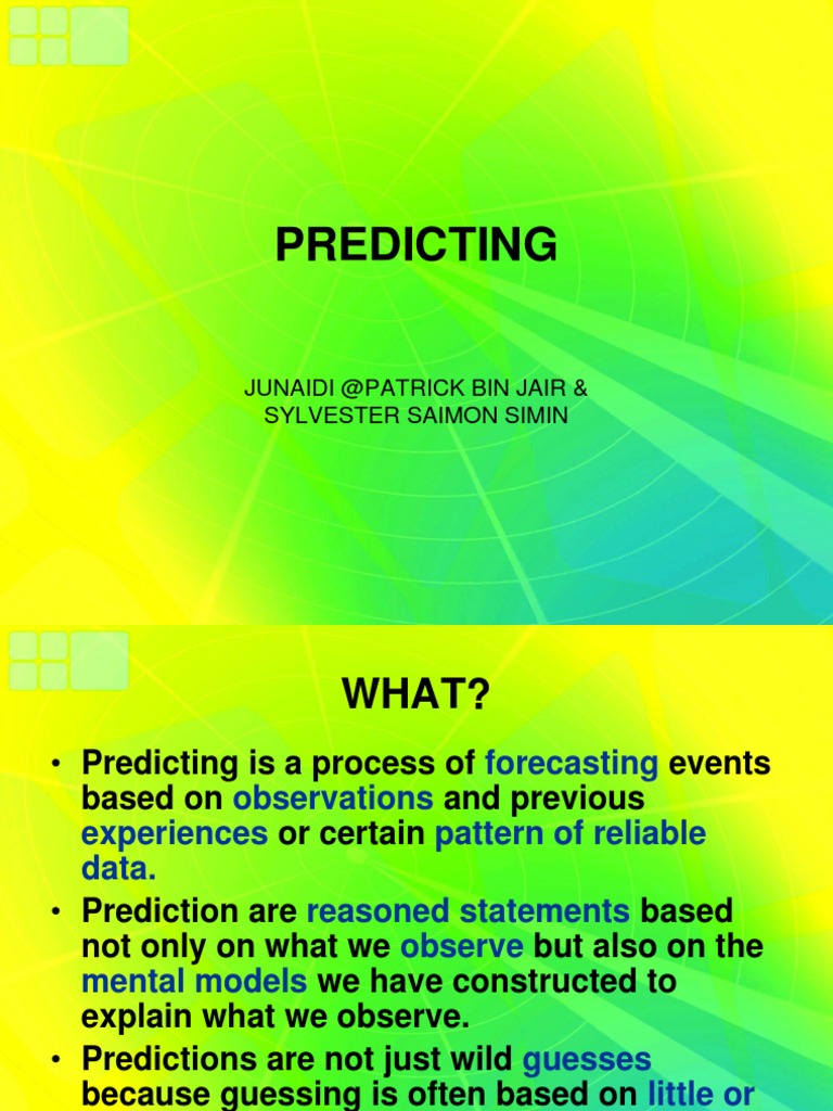 Understanding Predictions and Probability | PDF | Self-Improvement