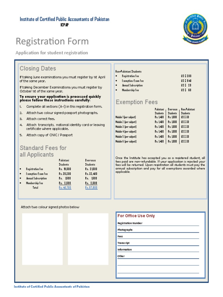 CPA Registration Form.pdf Certified Public Accountant Accounting