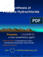 Synthesis of Procaine Hydrochloride