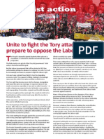 Unite to fight the Tory attacks, prepare to oppose the Labour right