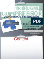 Centrifugal compressor performance optimization