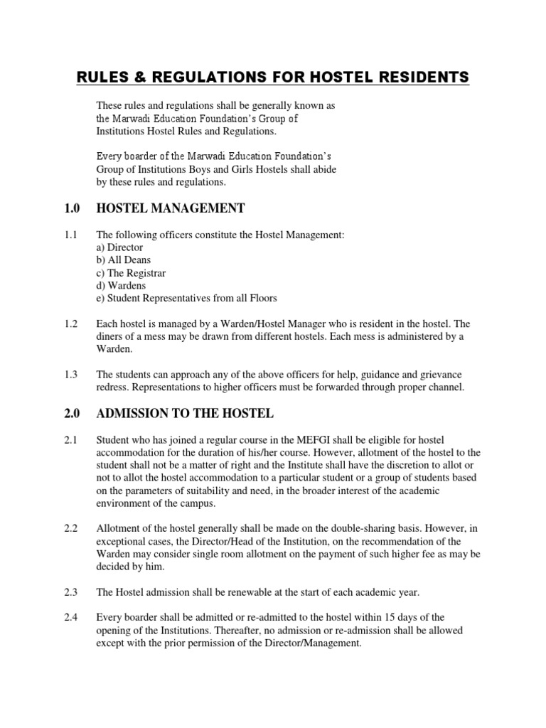 rules-regulations-for-hostel-residents-pdf-hostel-boarding-school