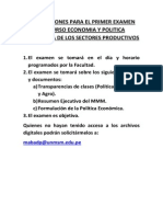 Instrucciones Examen Sectores Productivos