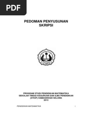 Panduan Skripsi Prodi Matematika