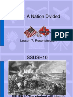Unit 4: A Nation Divided: Lesson 7: Reconstruction