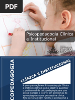 Pós-graduação em Psicopedagogia Clínica e Institucional - Grupo Educa+ EAD 