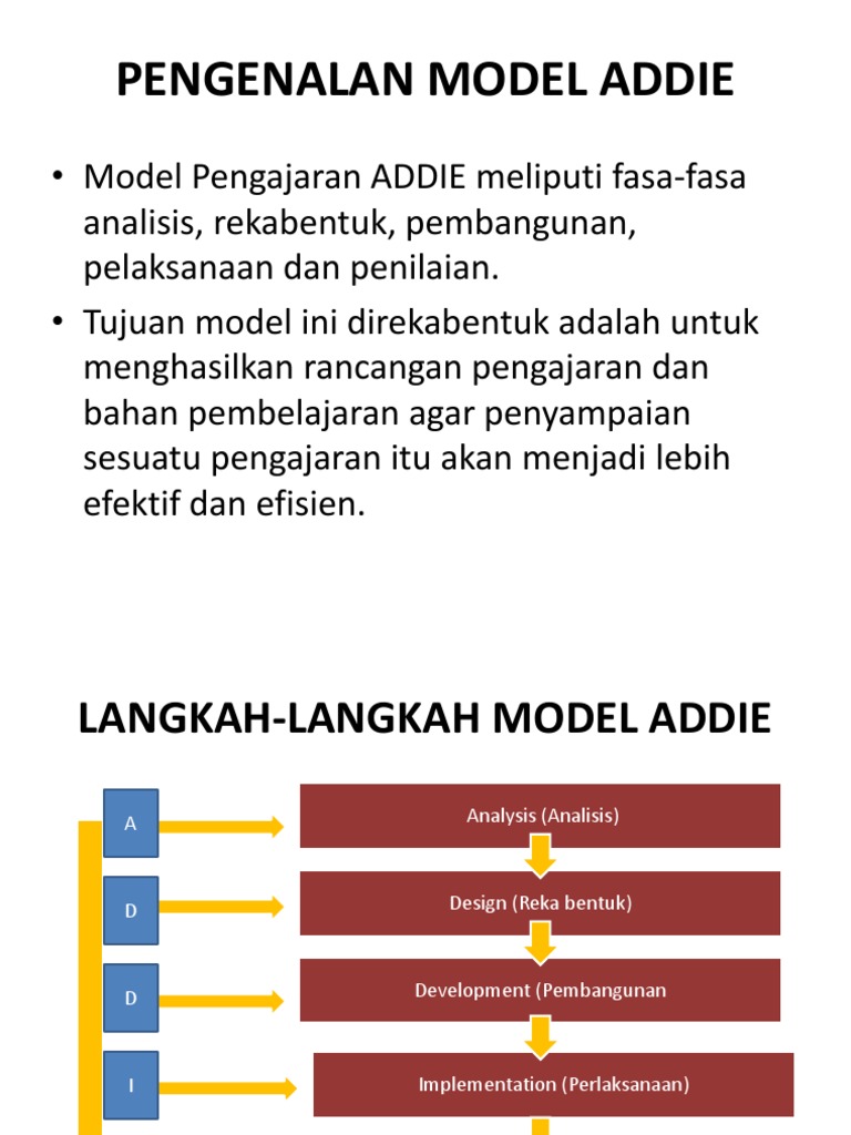 Pengenalan Model Addie | PDF
