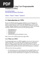 Ansys User Programmable Features (UPFs) .