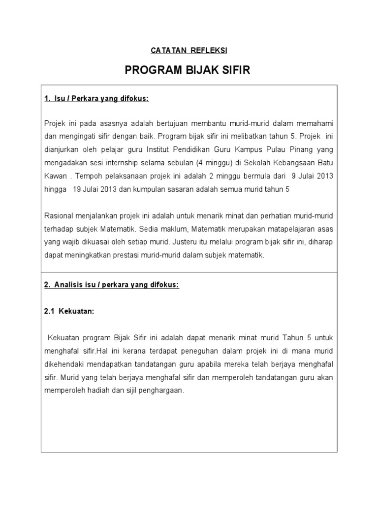 Catatan Refleksi Pdf