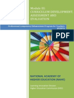 Curriculum Development, Assessment and Evaluation PDF