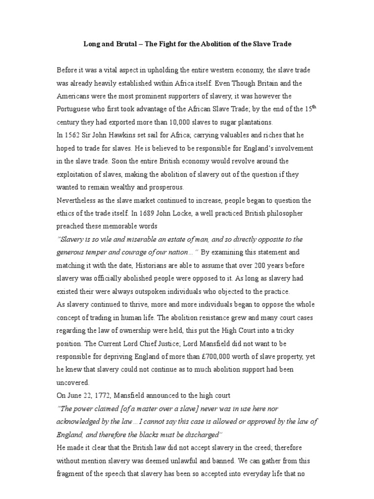 essays on slavery in america