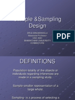 Sampling Design