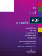 National Study of Artist-Endowed Foundations Report Supplement 2013