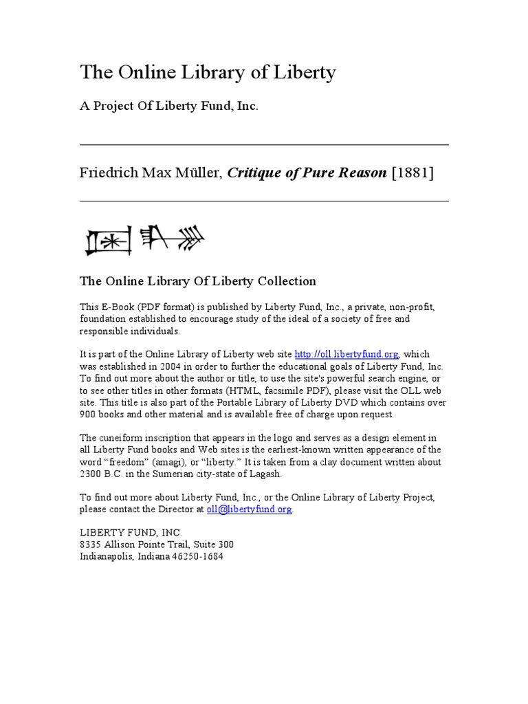 Critique Of Pure Reason Pdf Pdf Critique Of Pure Reason A Priori