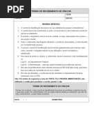Termo de Responsabilidade de Equipamentos