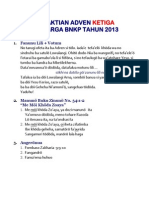 Tata Ibadah Adven 3 Keluarga BNKP Tahun 2013 PDF