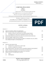 Computer Applications (ICSE) Sample Paper 6