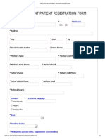 Adolescent Patient Registration Form PDF