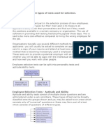 Employee Selection Tests - Aptitude, Ability and Personality