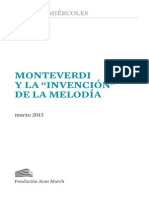 Monteverdi La Invencion de La Melodia