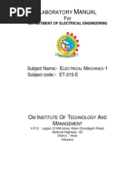 Download Electrical Machine-1 Manualpdf by soumencha SN178999147 doc pdf