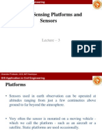 Remote Sensing Platforms and Sensors: Lecture - 3