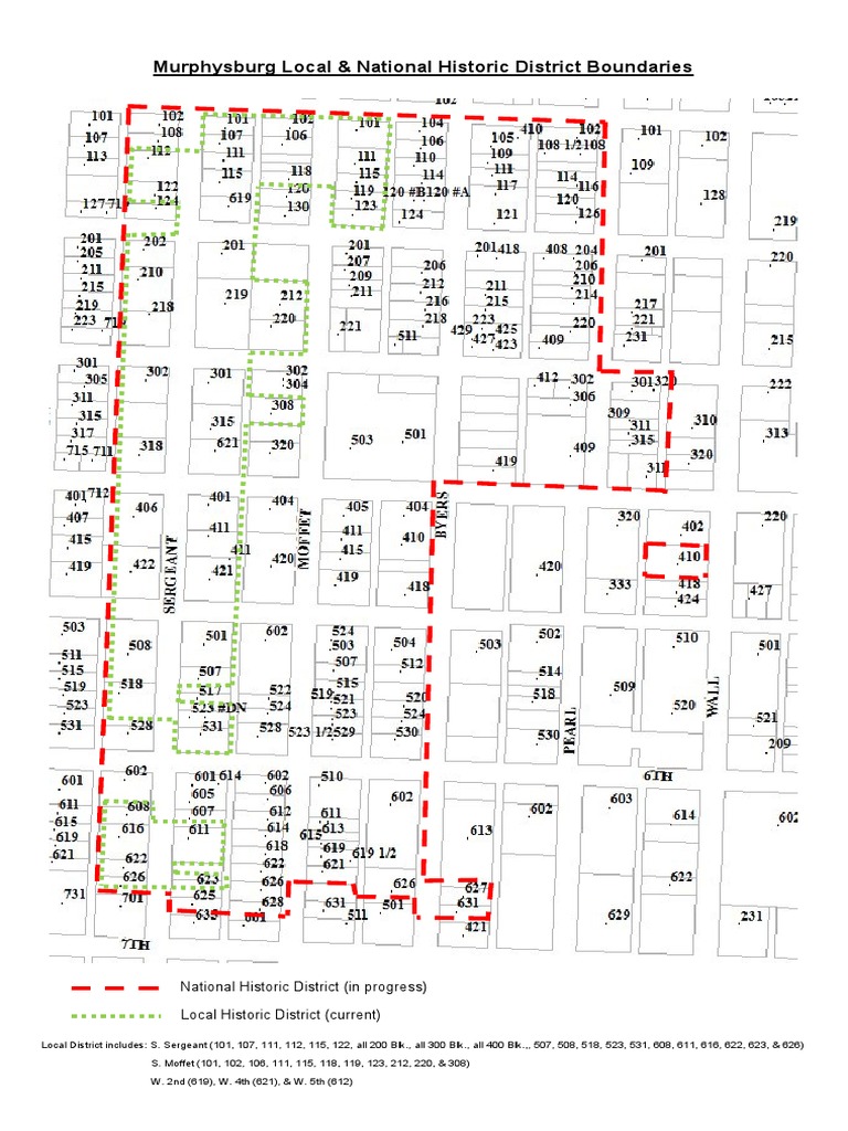 Murphysburg Historic District Boundaries | PDF | History