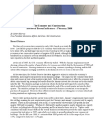 The Economy and Construction Review of Recent Indicators - February 2008