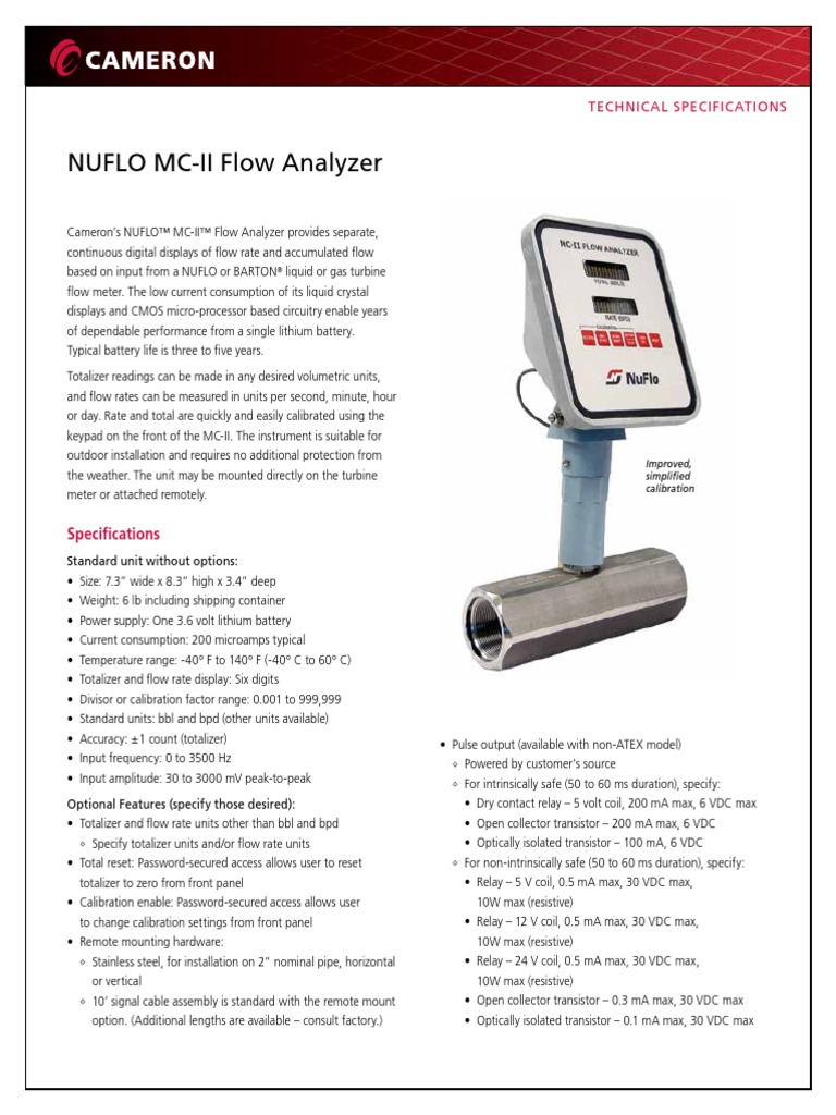 MC-II Flow Analyzer | PDF