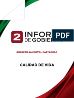 Calidad de Vida - 2do Informe de Gobierno