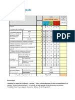 Hoja de Calculo de Carga Termica