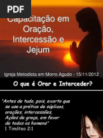 Capacitação em Oração, Intercessão e Jejum