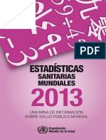 FOLLETO Estadísticas Sanitarias Mundiales 2013