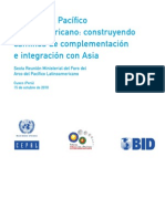 Arco Pacifico Latinoamericano Complementacion Integracion PDF