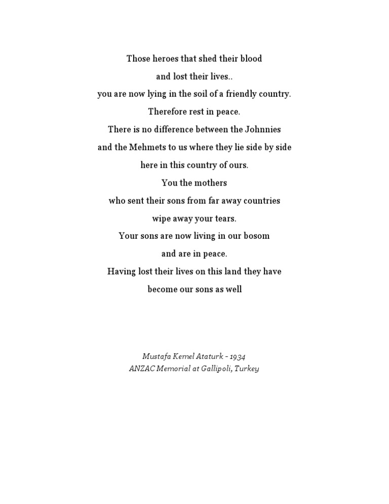 Those Heroes That Shed Their Blood (Ataturk) PDF Mustafa Kemal Atatürk Theatres Of World War I