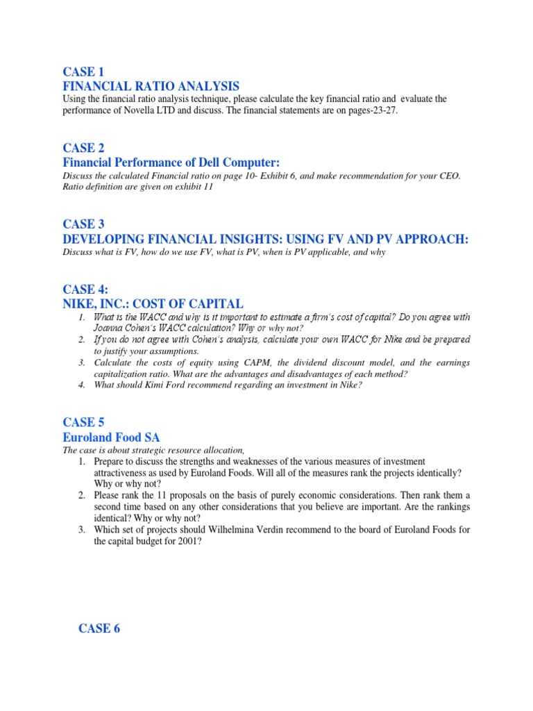 Financial statement analysis case study ppt image