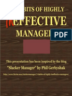 7 Habbits of Highly Ineffective Managers