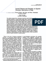 Influence of Self-Reported Distress and Empathy and Egoistic Versus Altruistic Motivation For Helping