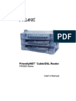 FriendlyNET™ Cable/DSL Router FR3000 Series User's Manual