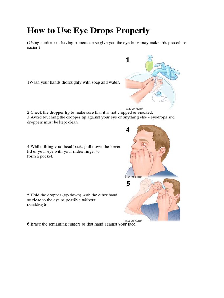 How To Use Eye Drops Properly Human Nose Clinical Medicine