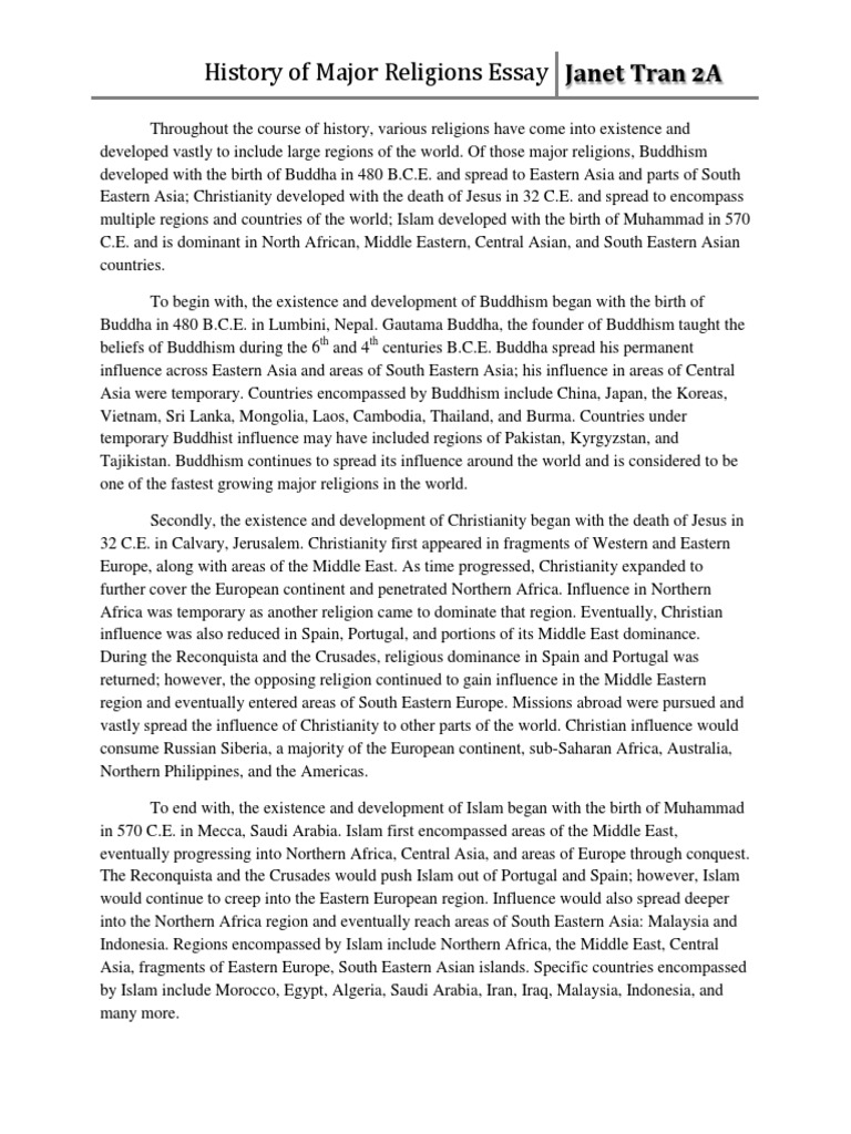Major Religions of The World | PDF | Asia | Central Asia