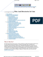 Manipulating Files and Directories in Unix PDF