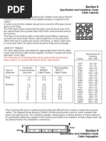 Cable Capacity Tables