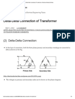 Delta-Delta Connection of Transformer - Electrical Notes & Articles PDF